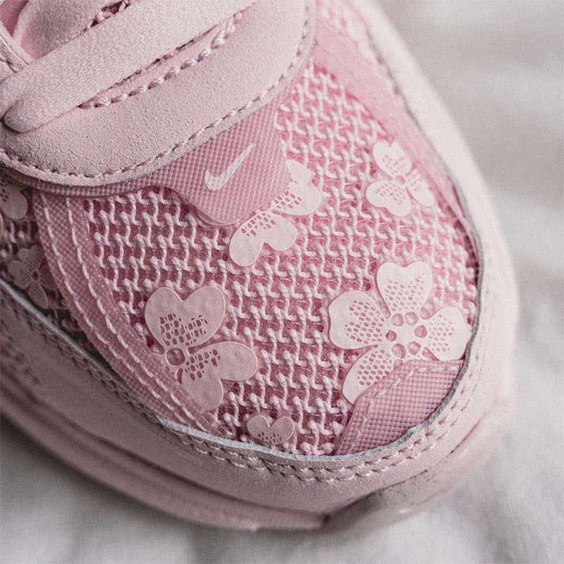 Nike V2K Foam Arctic Pink/نایک وی تو کی صورتی طرحدار — تصویر ۶