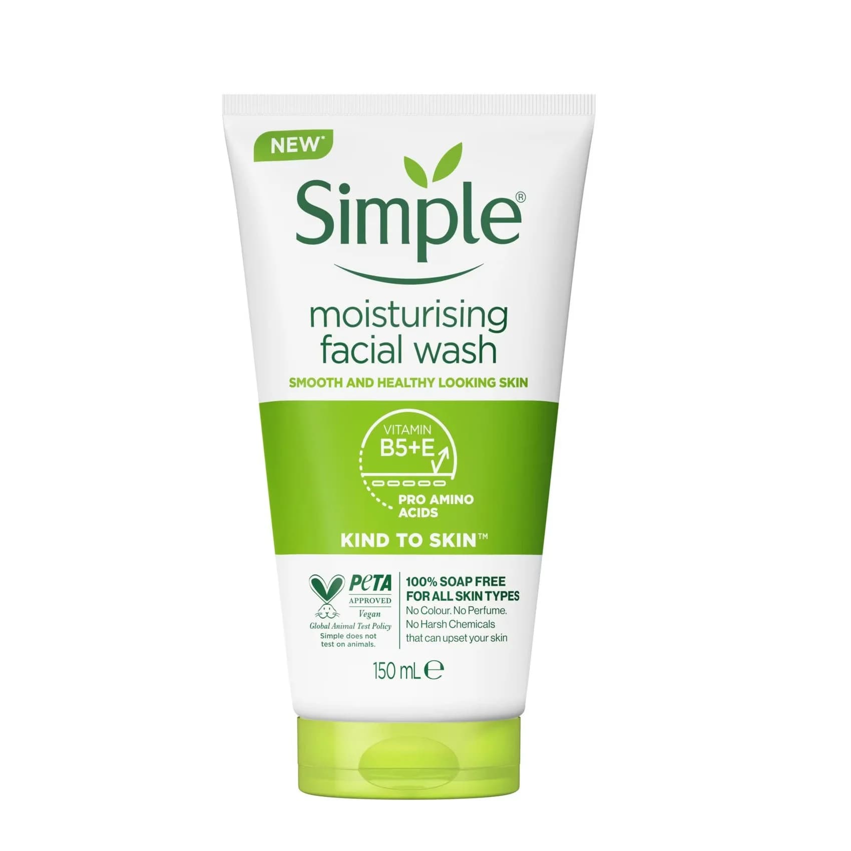 ژل شستشو و مرطوب کننده صورت سیمپل simple مناسب انواع پوست حجم 150 میل (واردات کاملا قانونی از منطقه آزاد ارس)