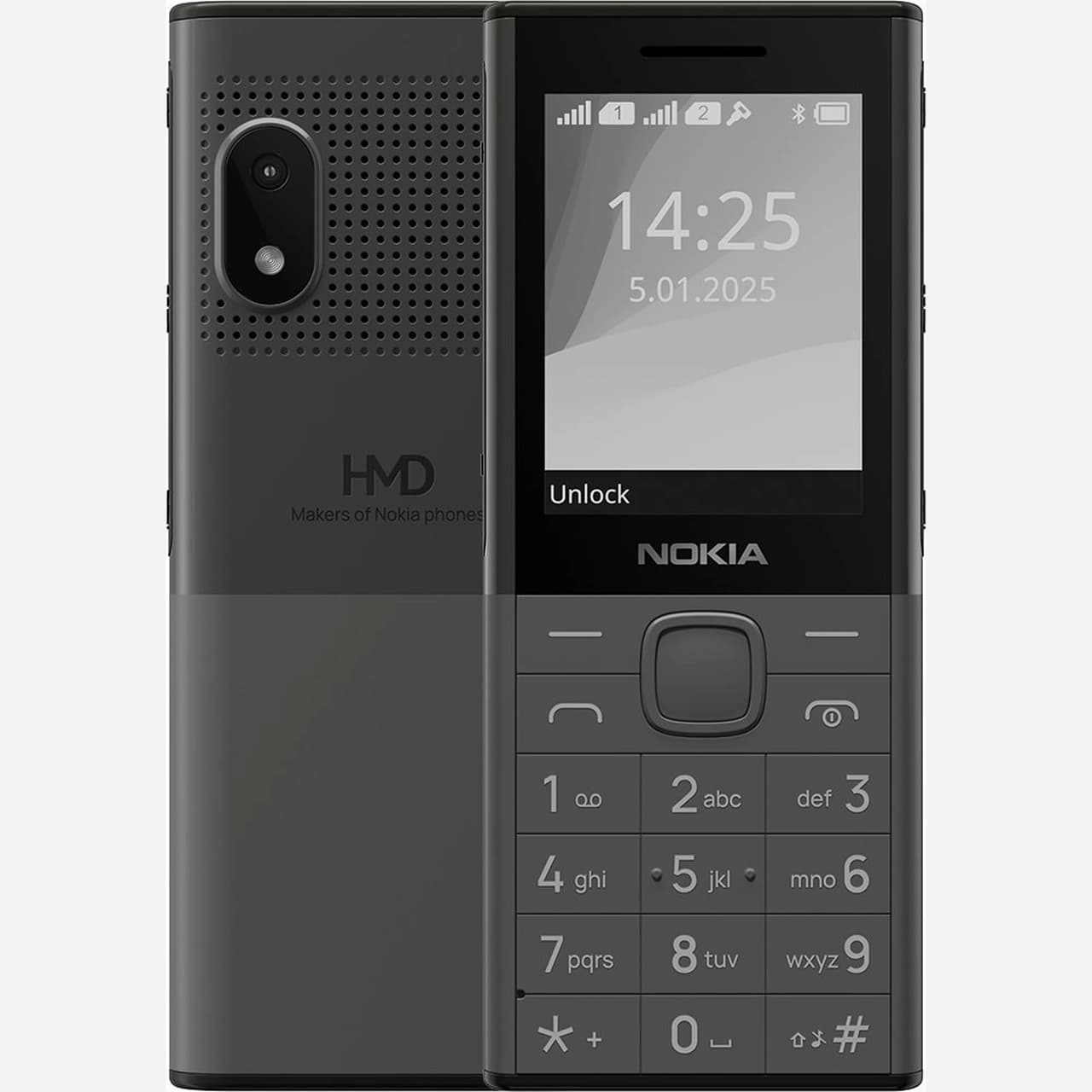 گوشی موبایل Nokia مدل 150-2025 دو سیم‌ کارت – خاکستری تیره (مونتاژ ایران)