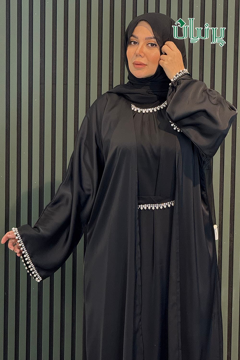 مانتو عبا اماراتی آنجل طوسی