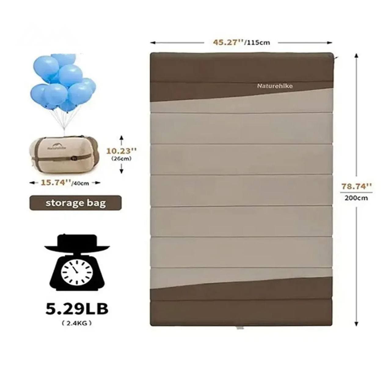 کیسه خواب نیچرهایک مدل YC300 کد CNK2300019 — تصویر ۳