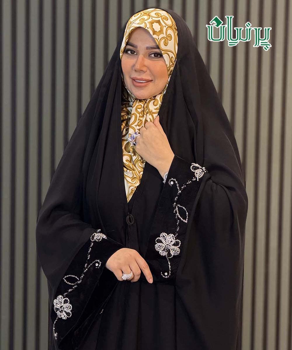 چادر بولگاری عربی مچ اشرافی زنبق نقره ای
