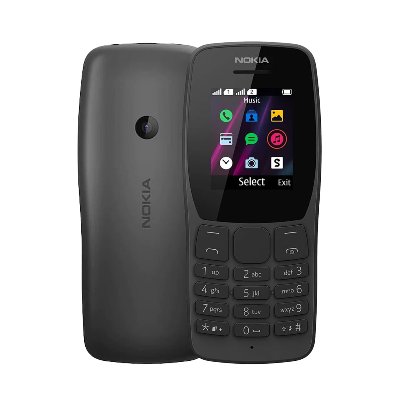 گوشی موبایل Nokia مدل 110-2019 دو سیم‌ کارت – مشکی (مونتاژ ایران)