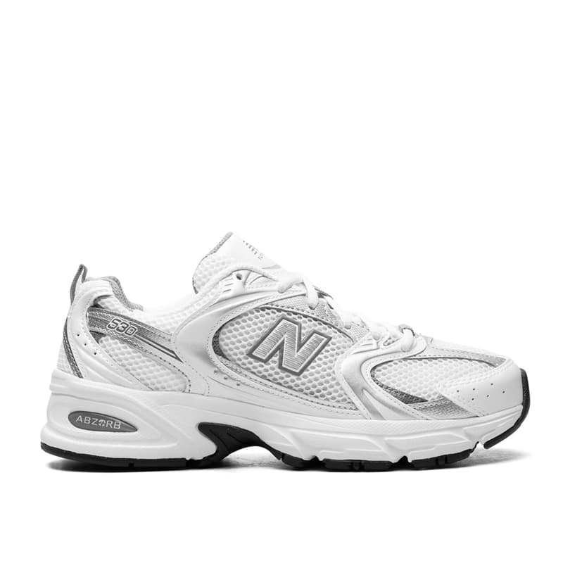 نیوبالانس 530 سفید نقره ای / Newbalance 530 Metallic Silver