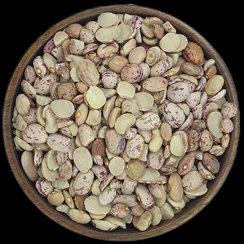 لوبیا چیتی شکسته و لپه شده محصول بومی استان زنجان
