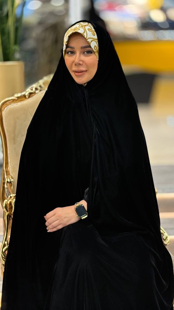 چادر ایرانی مخمل ونوس ایتالیا ساده(دوخته شده)