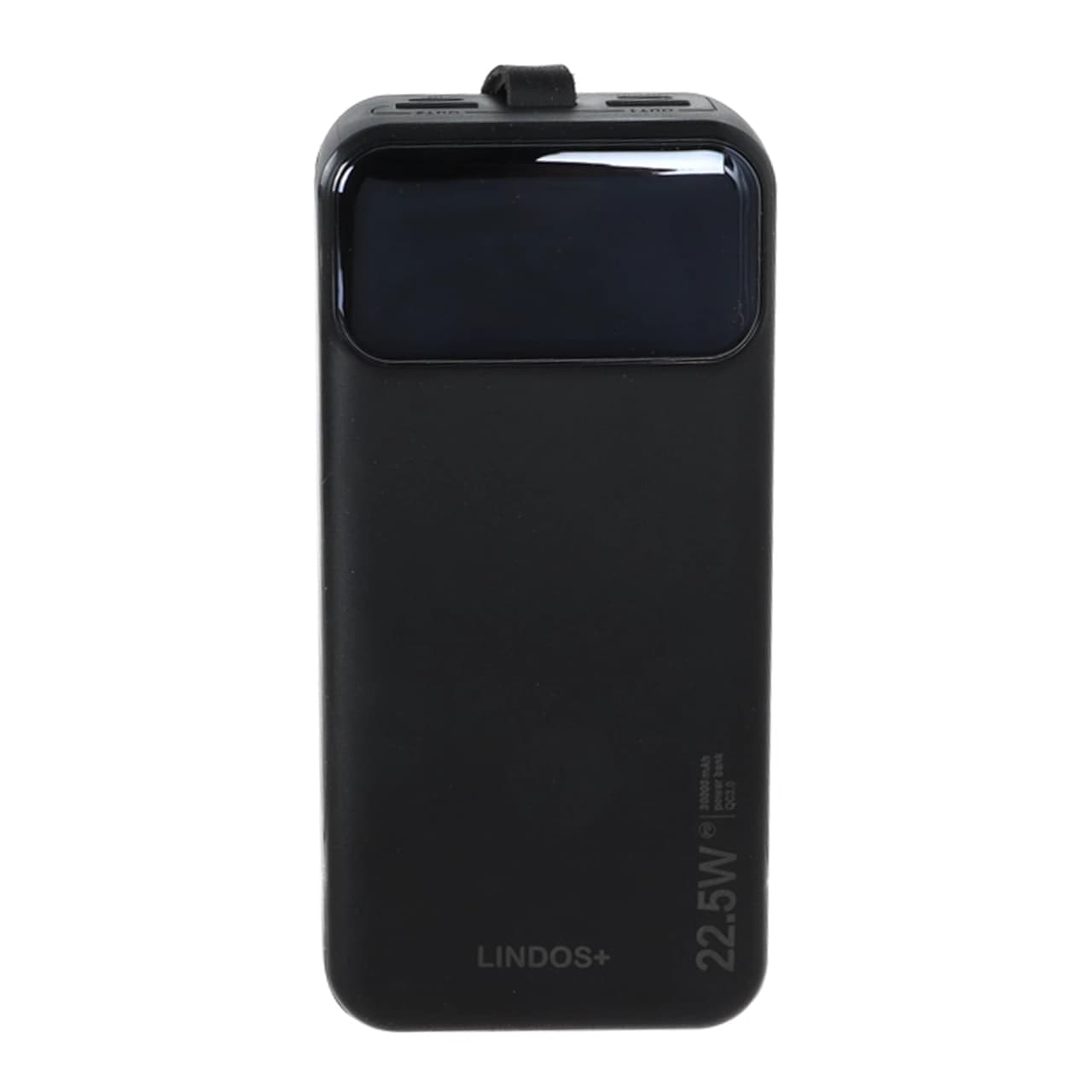 پاوربانک PD و فست شارژ Lindos+ 22.5W 30000mAh مدل LN-06 – مشکی (گارانتی تعویض یکساله شرکتی)