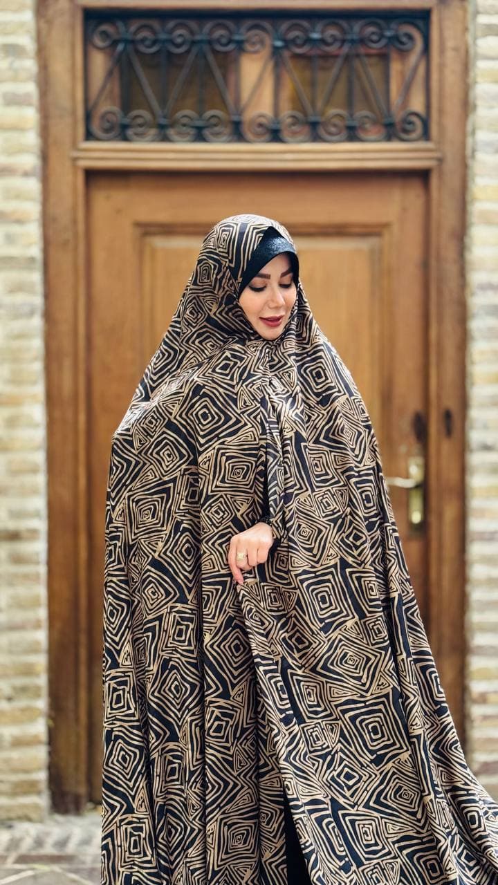 قواره چادر رنگی ژاکارد ابریشمی 05