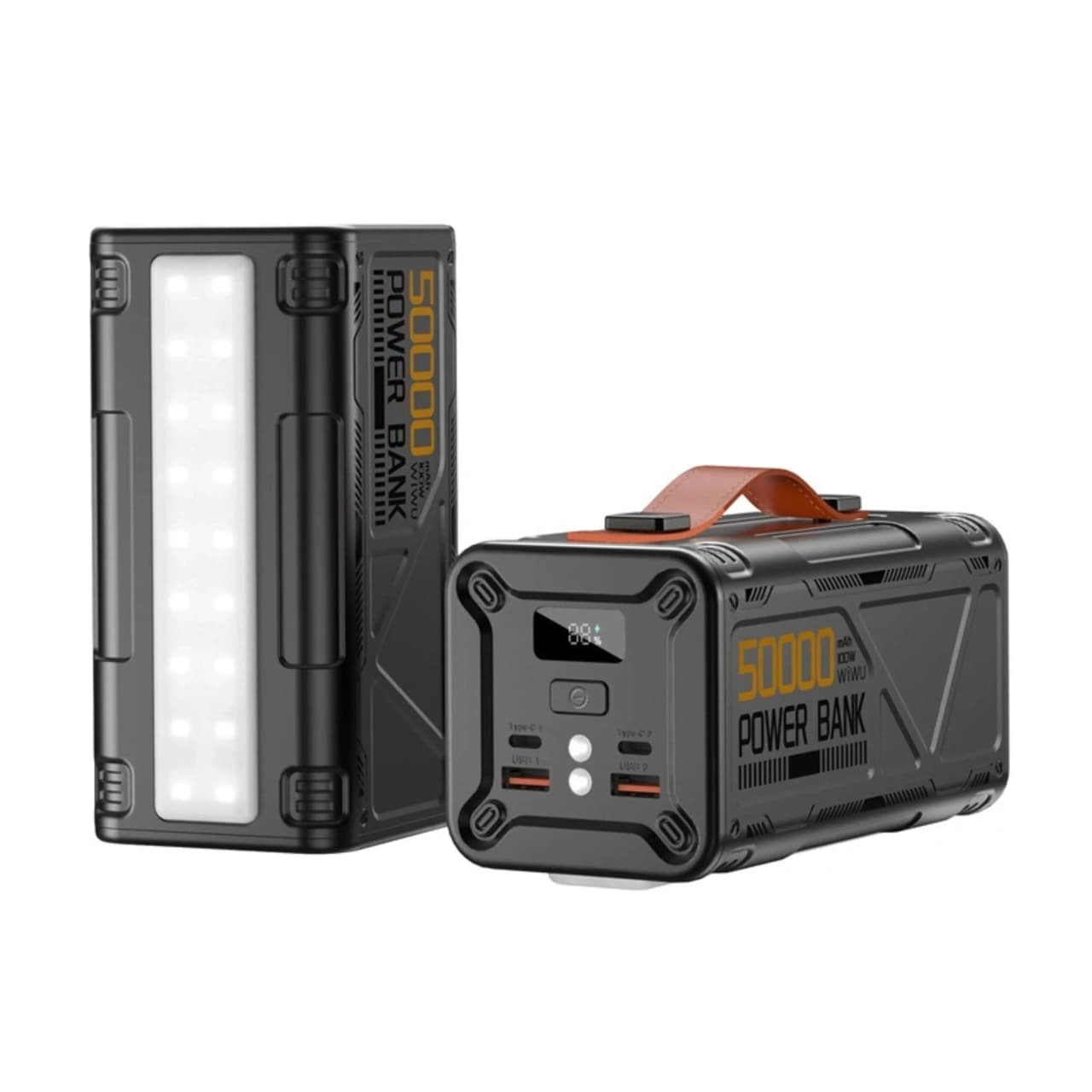 پاوربانک PD و فست شارژ Wiwu 50000Ah مدل Armor Wi-P029 100W – مشکی (گارانتی شش ماهه شرکتی)