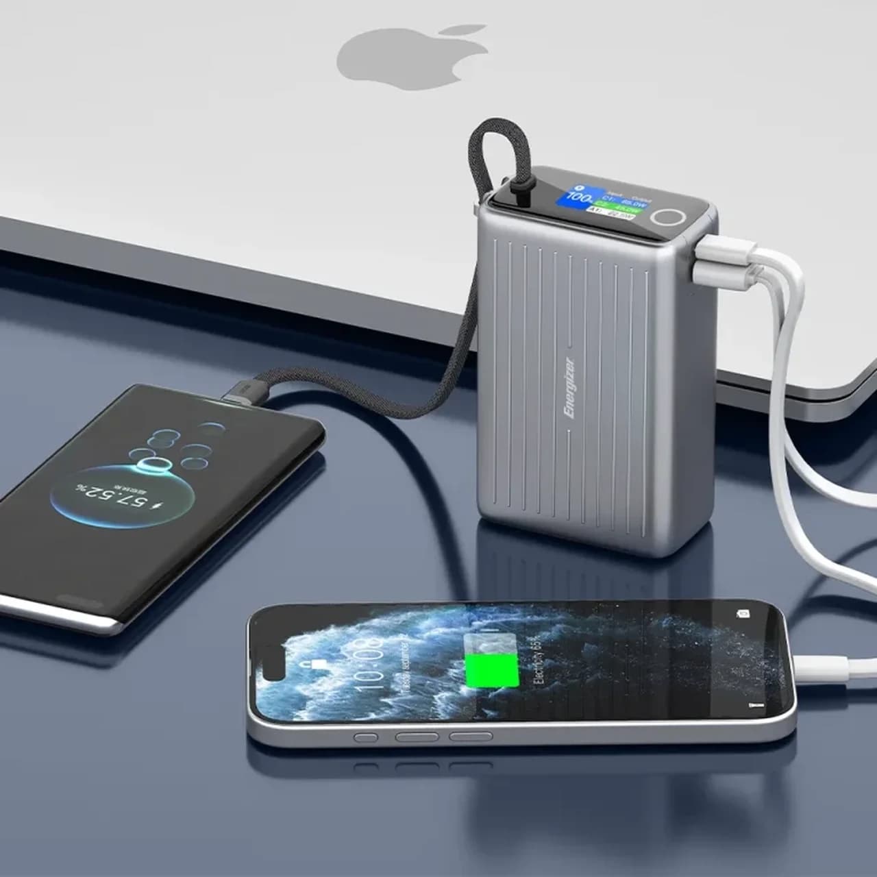 پاوربانک PD و فست شارژ Energizer 100W 25000mAh مدل XP25001PD – خاکستری (گارانتی متین) — تصویر ۸