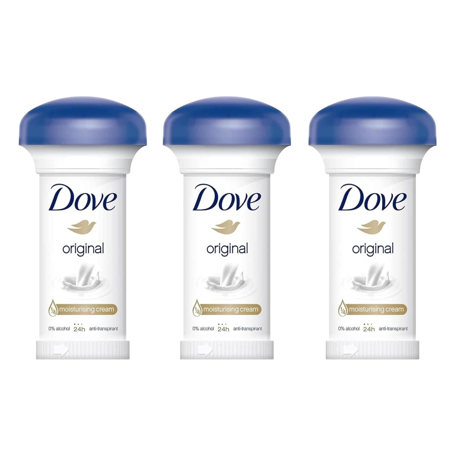 مام قارچی ضد تعریق داو اورجینال (Dove) حجم 50 میل (پک 3 عددی)