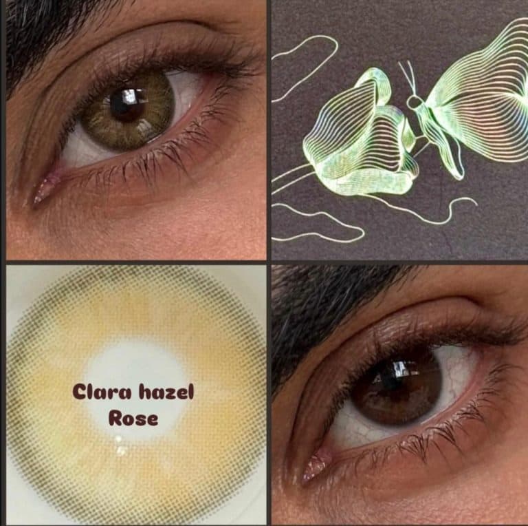 لنز رنگی رز مدل کلارا هازل (Rose Clara Hazel)