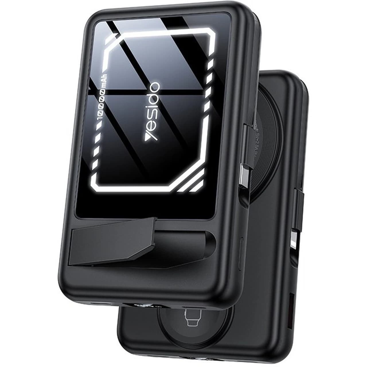 پاوربانک وایرلس و فست شارژ Yesido 22.5W 10000mAh مدل YP79 – مشکی (گارانتی 12 ماه تعویض نیکان همراه)