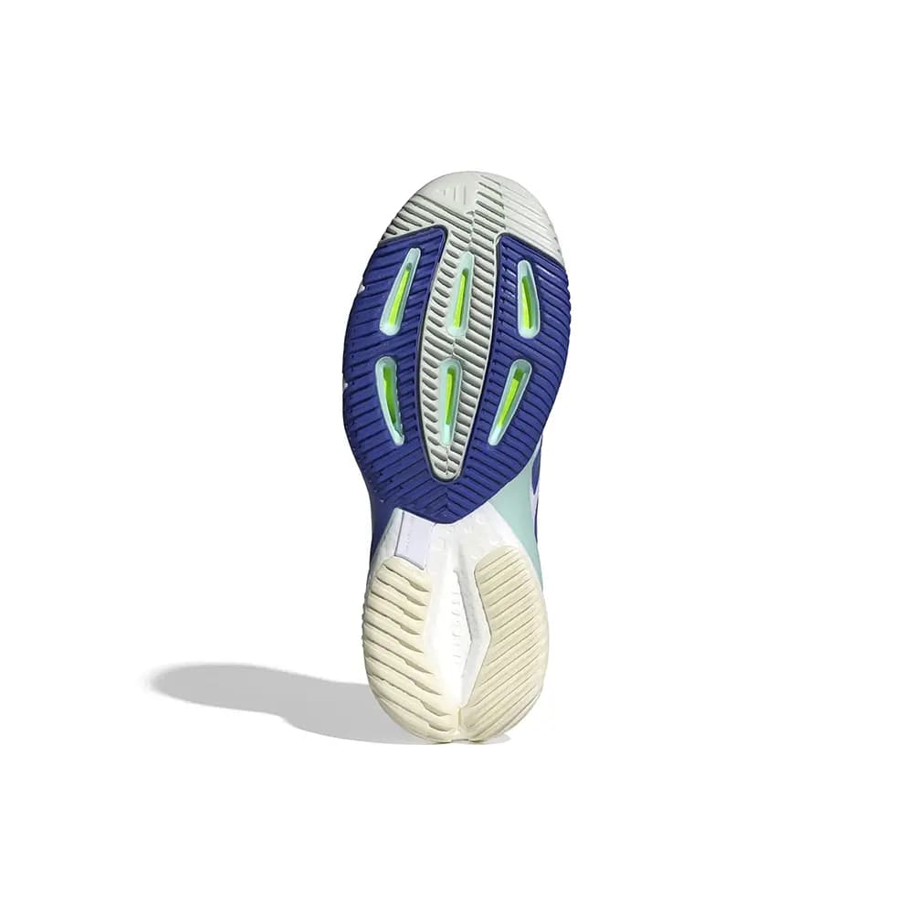 کتونی والیبال Adidas Crazyflight 5 آدیداس کریزی فلایت 5 رنگ سفید آبی بنفش — تصویر ۷