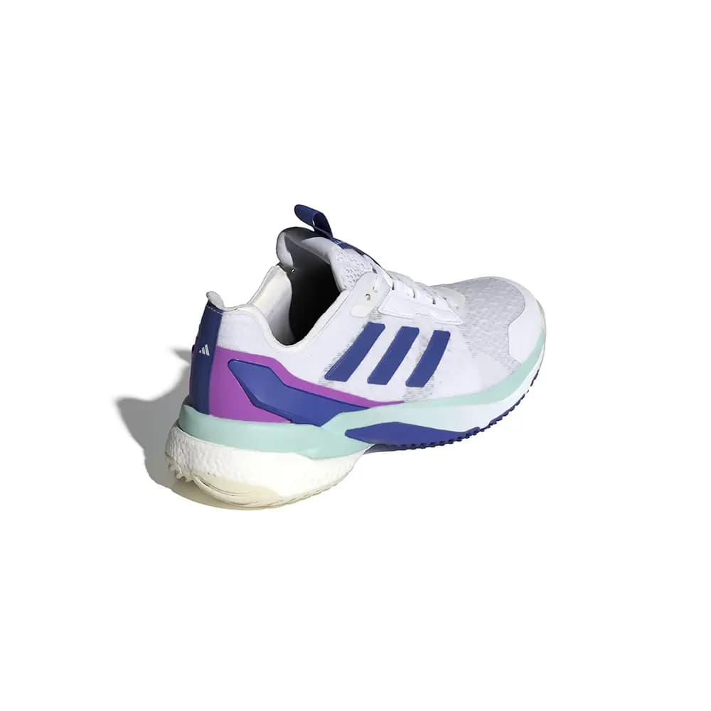 کتونی والیبال Adidas Crazyflight 5 آدیداس کریزی فلایت 5 رنگ سفید آبی بنفش — تصویر ۵