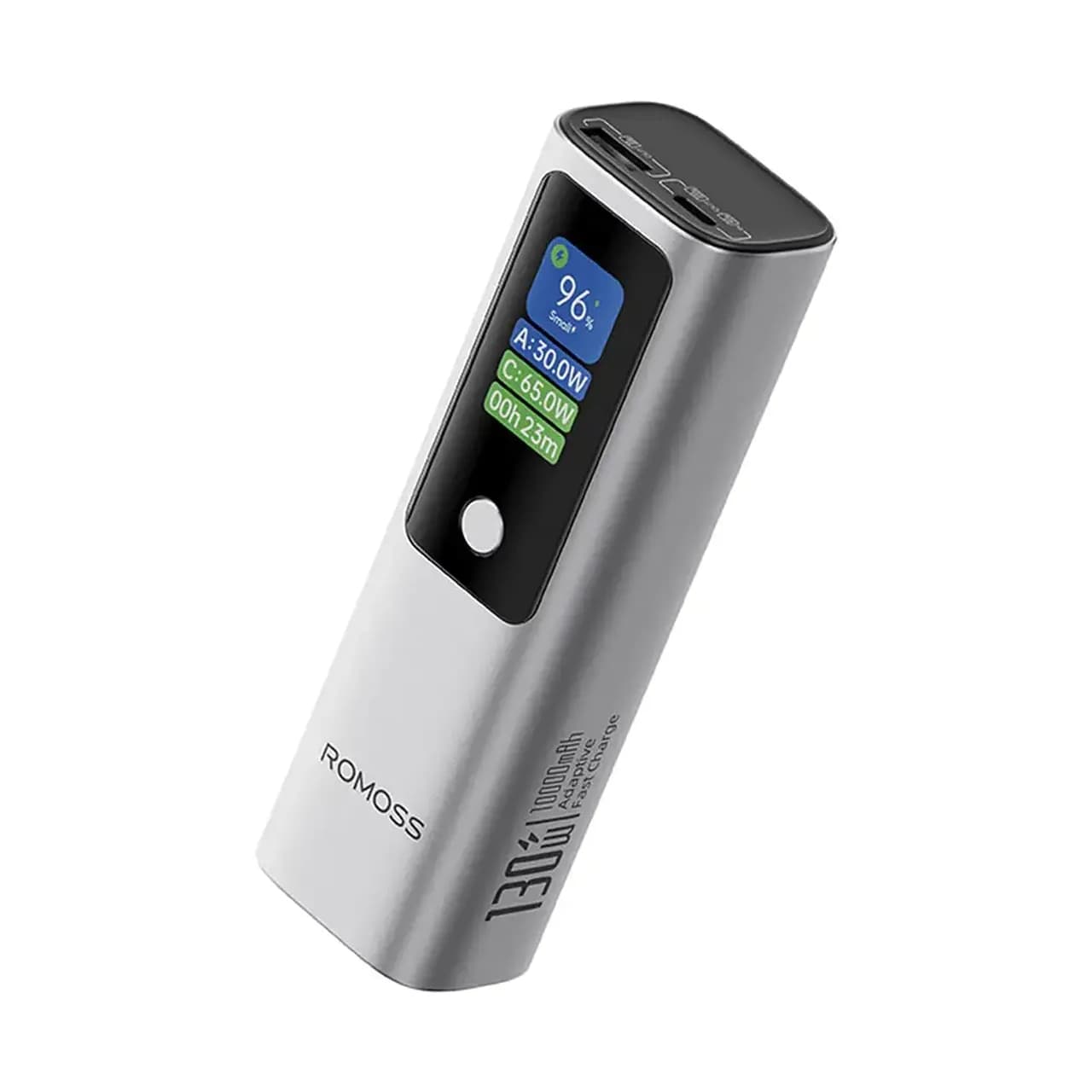 پاوربانک PD و فست شارژ Romoss 130W 10000mAh مدل PPU10-128-S533H – خاکستری (گارانتی متین) — تصویر ۹