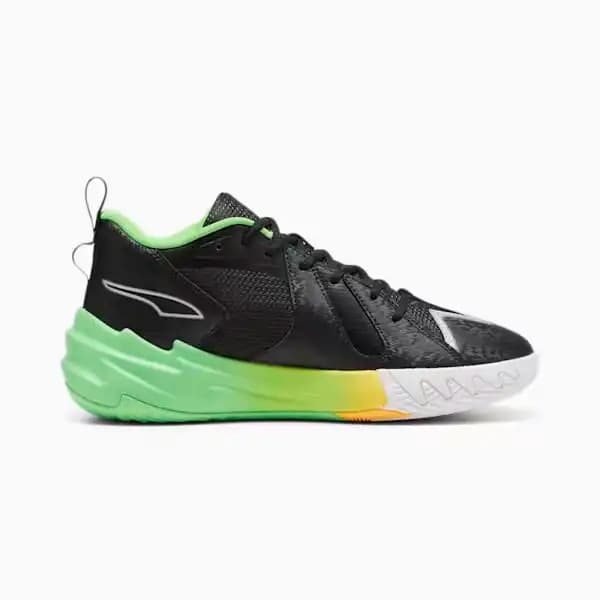 کتونی بسکتبال Puma Scoot Zero پوما اسکوت زیرو Black-Fluo Green — تصویر ۳