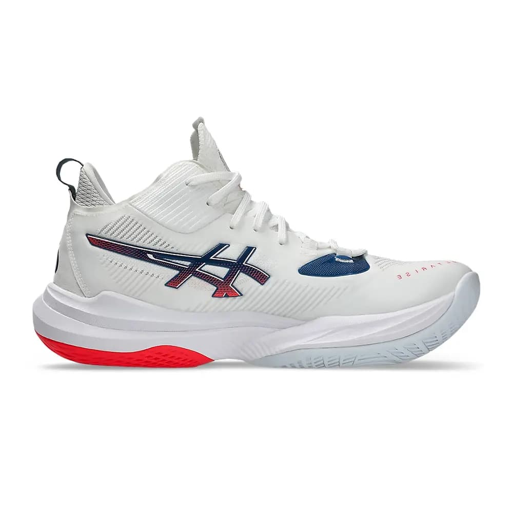 کتونی والیبال 2 Asics Metarise Paris اسیکس متارایز پاریس 2 رنگ سفید سرمه‌ای — تصویر ۴