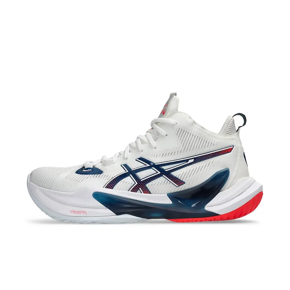 کتونی والیبال 2 Asics Metarise Paris اسیکس متارایز پاریس 2 رنگ سفید سرمه‌ای