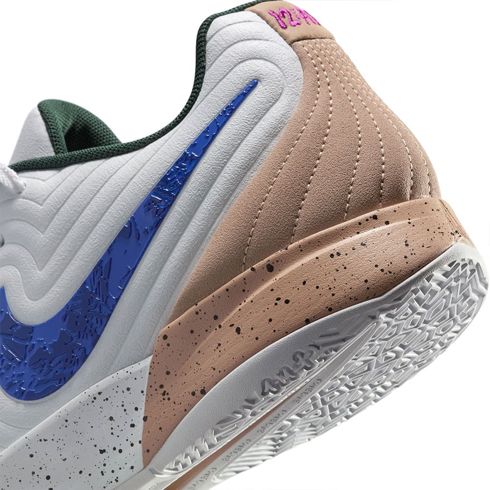 کتونی بسکتبال Nike Ja 2 نایک جا 2 رنگ سفید نسکافهای — تصویر ۹