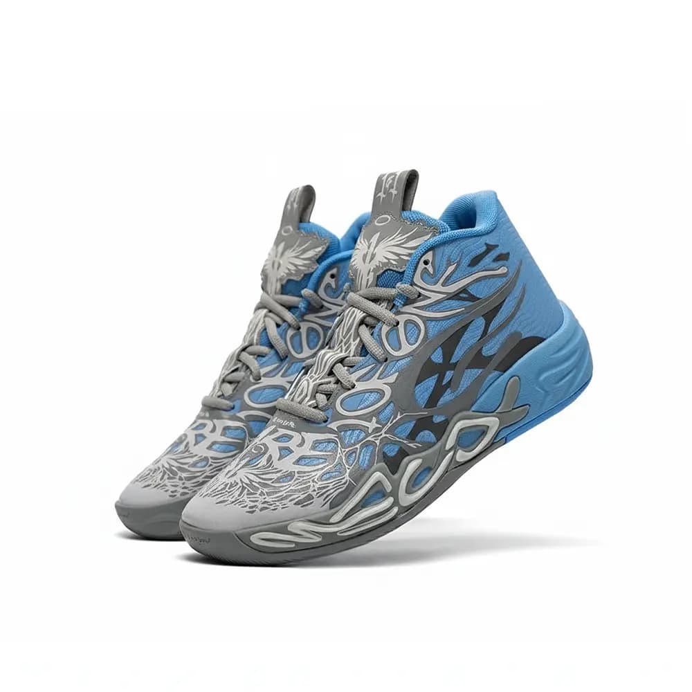 کتونی بسکتبال Puma MB 0.4 رنگ آبی طوسی — تصویر ۴
