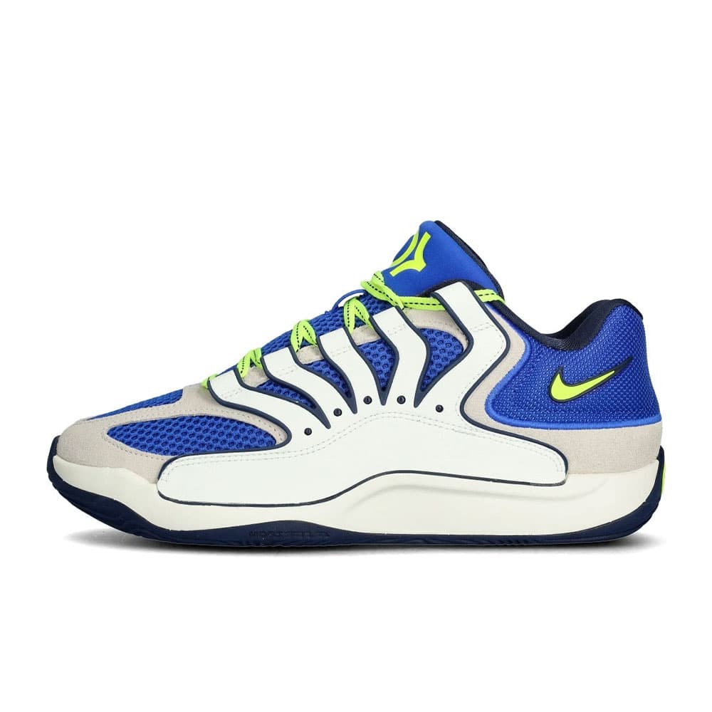 کتونی بسکتبال Nike KD 18 نایک کِی دی 18 رنگ سفید آبی نفتی