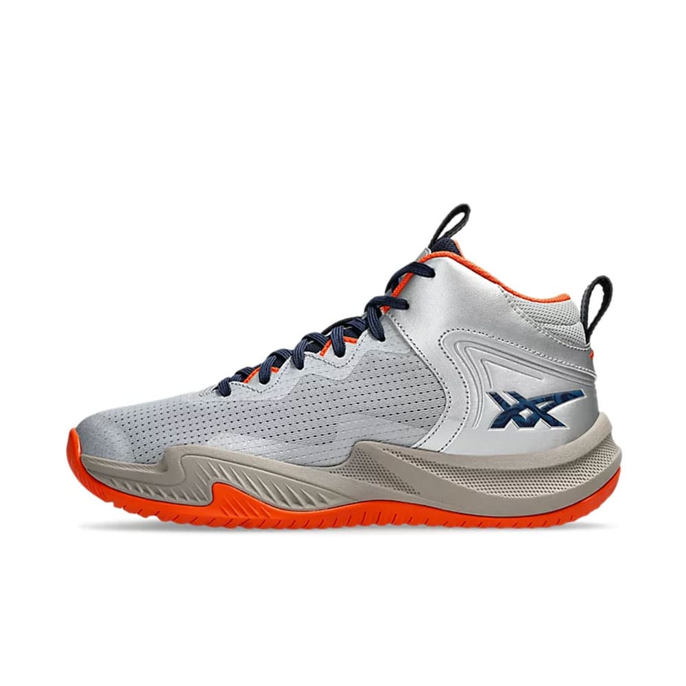 کتونی ساق بلند والیبال Asics Nova Surge 3 اسیکس نوا سرج 3 رنگ طوسی، نارنجی — تصویر ۲