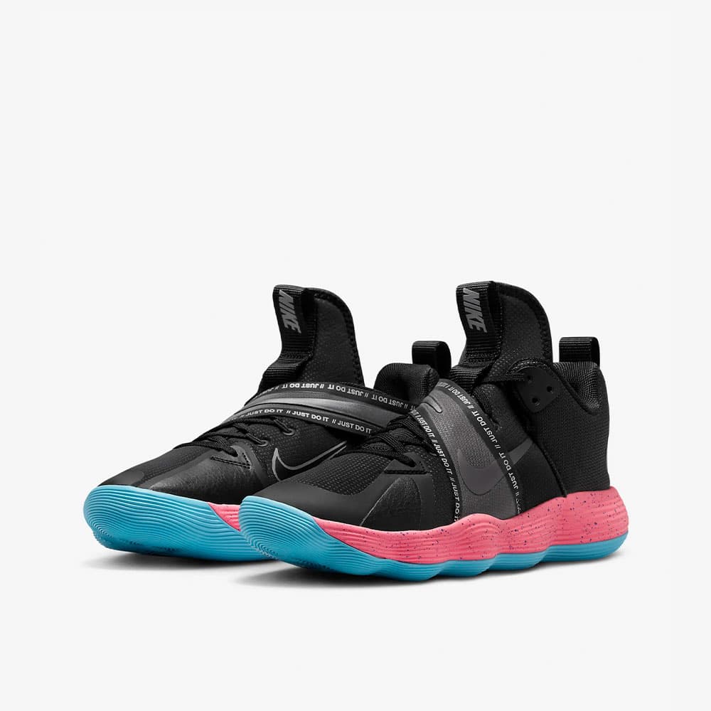 کتونی والیبال Nike HyperSet 1 نایک هایپرست 1 رنگ مشکی صورتی آبی — تصویر ۳