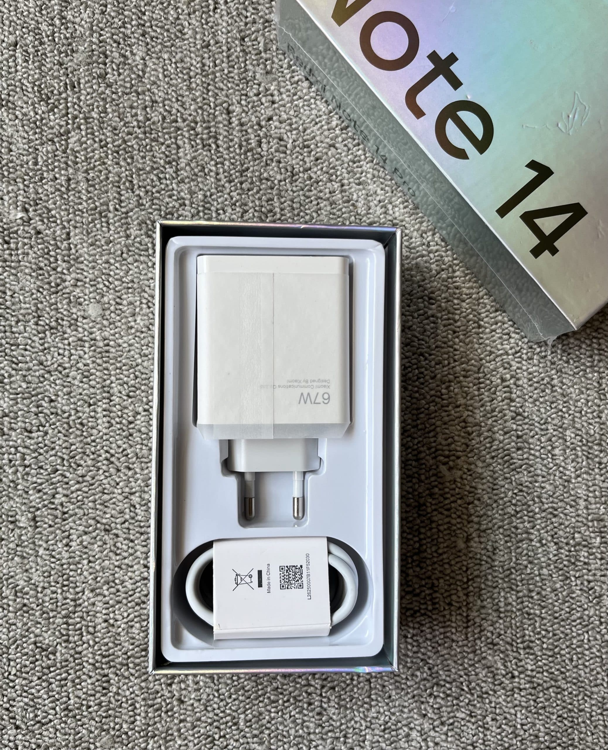 پک کابل و آداپتور شارژ 67w وات شیائومی — تصویر ۳