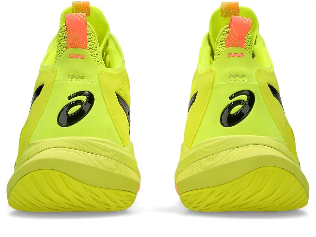 کتونی والیبال 2 Asics Metarise Paris اسیکس متارایز پاریس 2 رنگ زرد فسفری و گلبهی — تصویر ۶