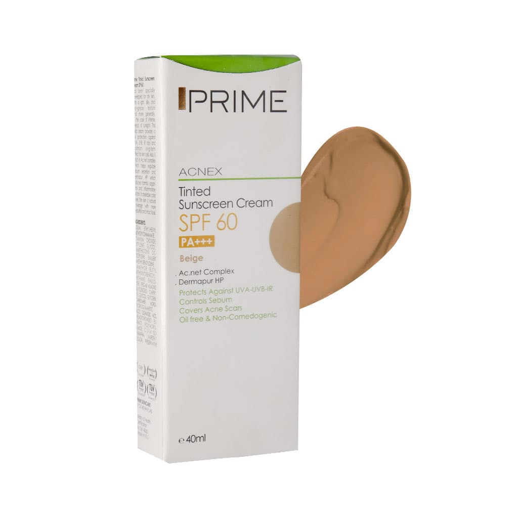 کرم ضد آفتاب رنگی پرایم با SPF 60 حجم 40 میل — تصویر ۲