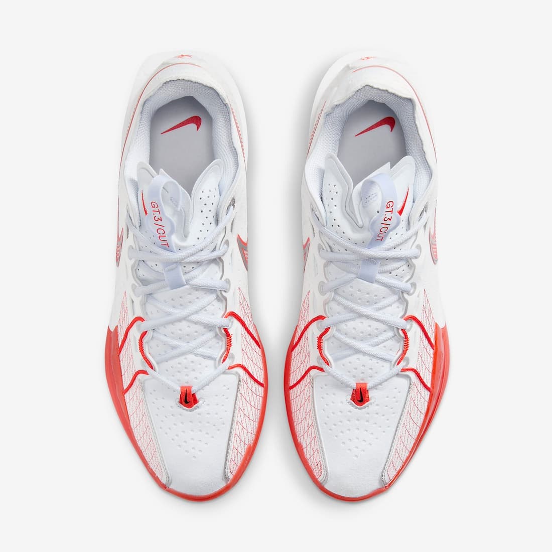 کتونی بسکتبال Nike G.T. Cut 3 نایک جی تی کات 3 سفید قرمز — تصویر ۳