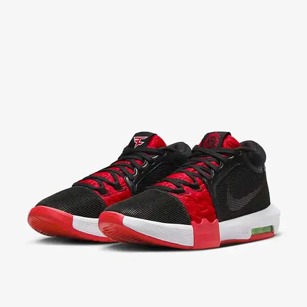 کتونی بسکتبال Nike Lebron Witness 8 نایک لبرون ویتنس 8 مشکی قرمز — تصویر ۳