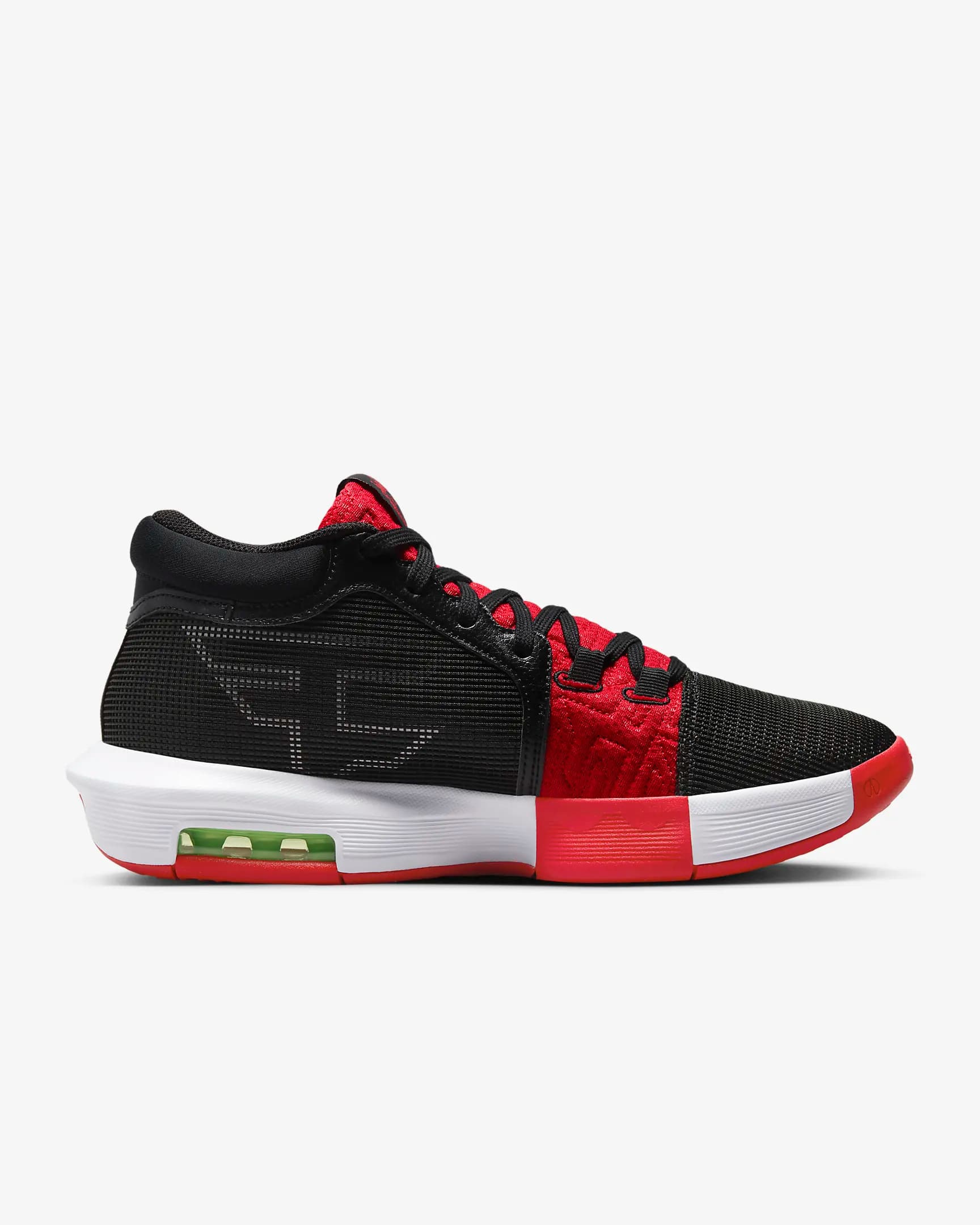 کتونی بسکتبال Nike Lebron Witness 8 نایک لبرون ویتنس 8 مشکی قرمز — تصویر ۴