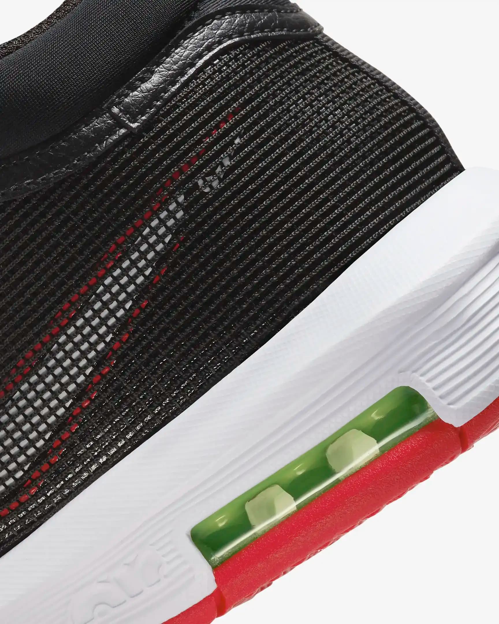 کتونی بسکتبال Nike Lebron Witness 8 نایک لبرون ویتنس 8 مشکی قرمز — تصویر ۹