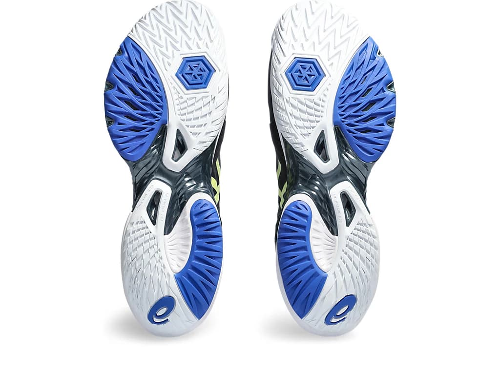 کتونی والیبال Asics Metarise Tokyo اسیکس متارایز توکیو سرمه ای لیمویی — تصویر ۶