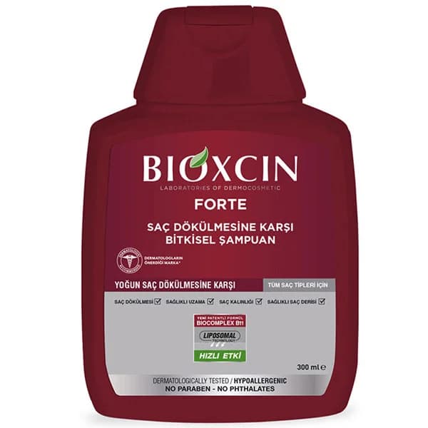 شامپو ضد ریزش مو مدل فورته (Bioxcin Forte)حجم 300 میل