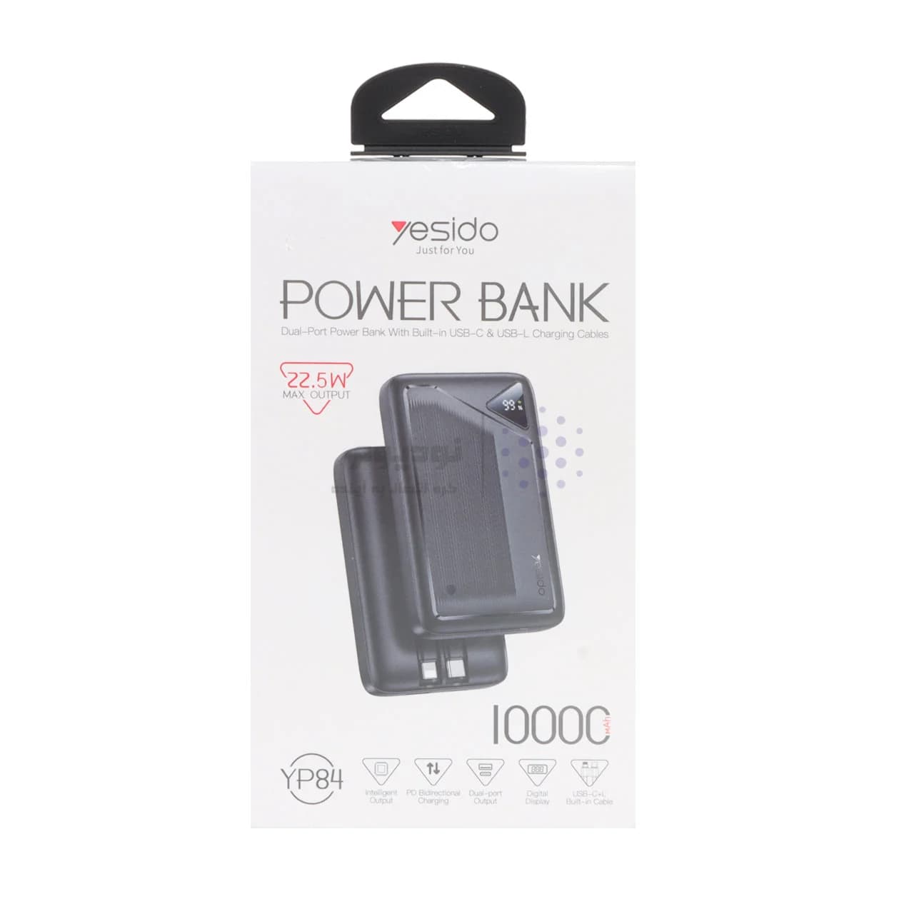 پاوربانک PD و فست شارژ Yesido 10000mAh مدل YP84 22.5W – مشکی (گارانتی 18 ماه تعویض نیکان همراه) — تصویر ۹