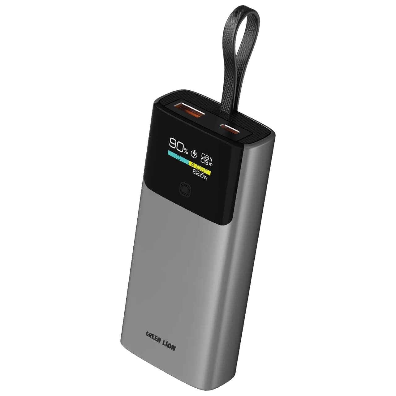 پاوربانک (PD و فست شارژ) Green Lion 10000mAh مدل VOLTIX GNVLTX10KGY 20W – خاکستری (گارانتی 24 ماهه ایویز)