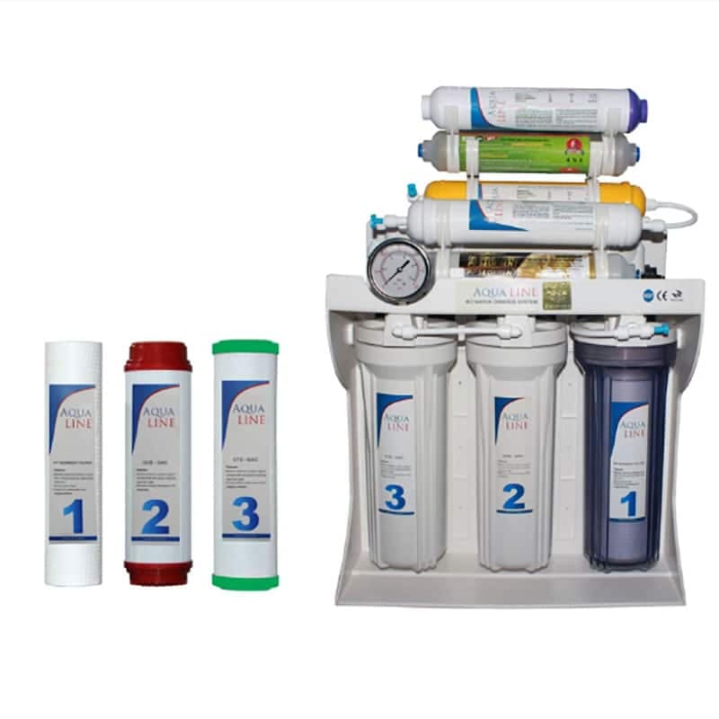 دستگاه تصفیه کننده آب آکوا لاین مدل RO-LINE 900 FIBER- PLUS به همراه فیلتر بسته 3 عددی