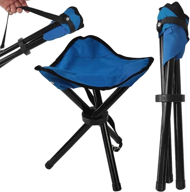 صندلی تاشو کمپینگ دستگیره دار فلزی مدل DC-F005