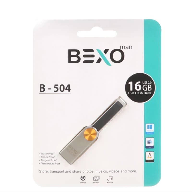 فلش مموری بکسو BEXO B504 16GB SHINY BLACK