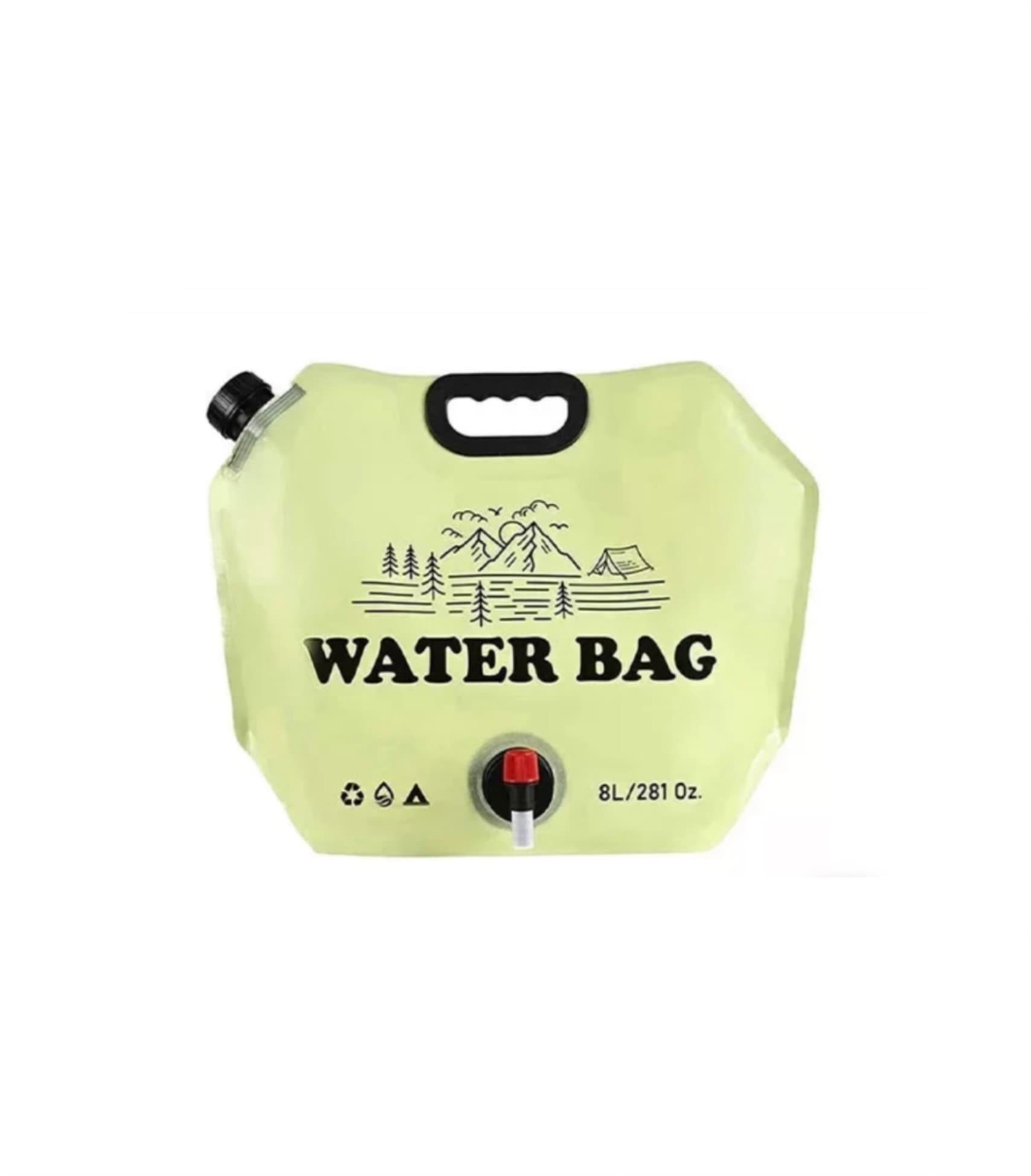 بشکه آب ۸ لیتری با شیر تنظیم شونده water bag 8L