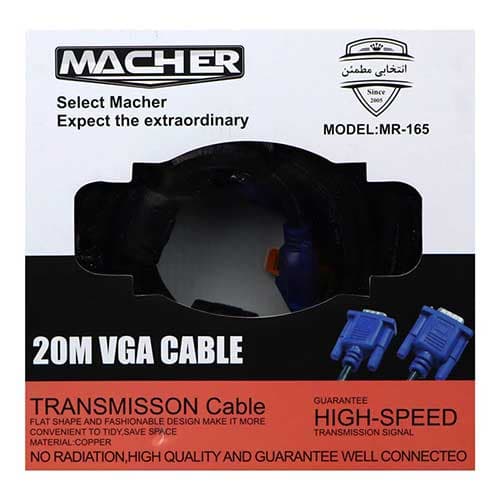 کابل vga طول 20 متر macher مدل MR-165