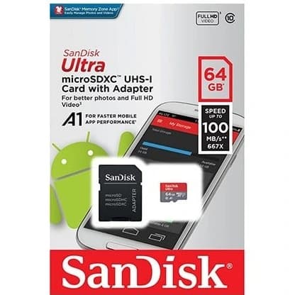 کارت حافظه سندیسک micro SD ULTRA 100ms 64GB — تصویر ۲