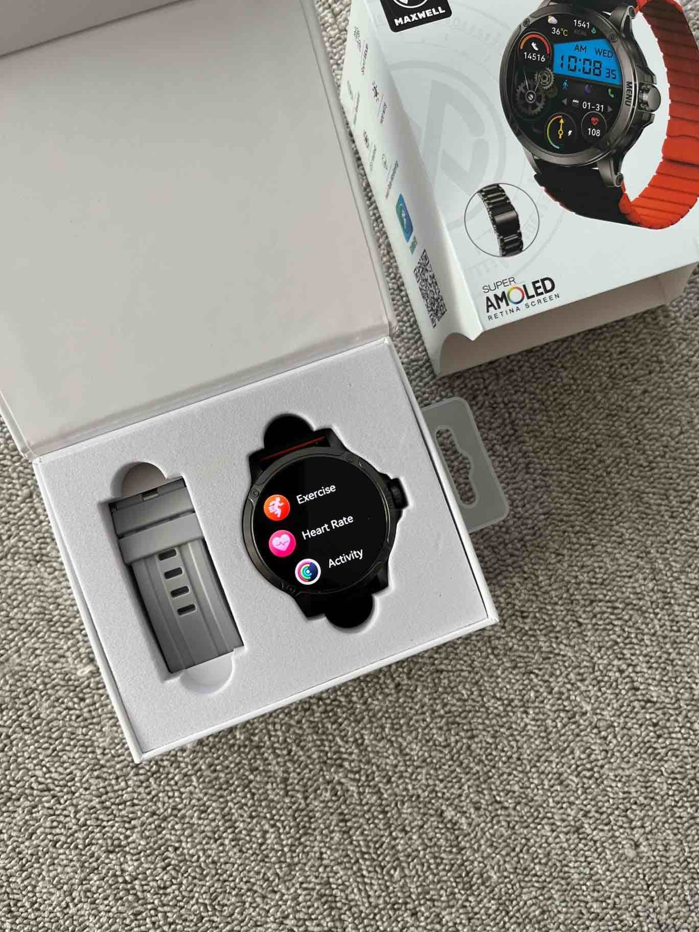 ساعت هوشمند صفحه گرد مکسول maxwell امولد smart watch amoled — تصویر ۳