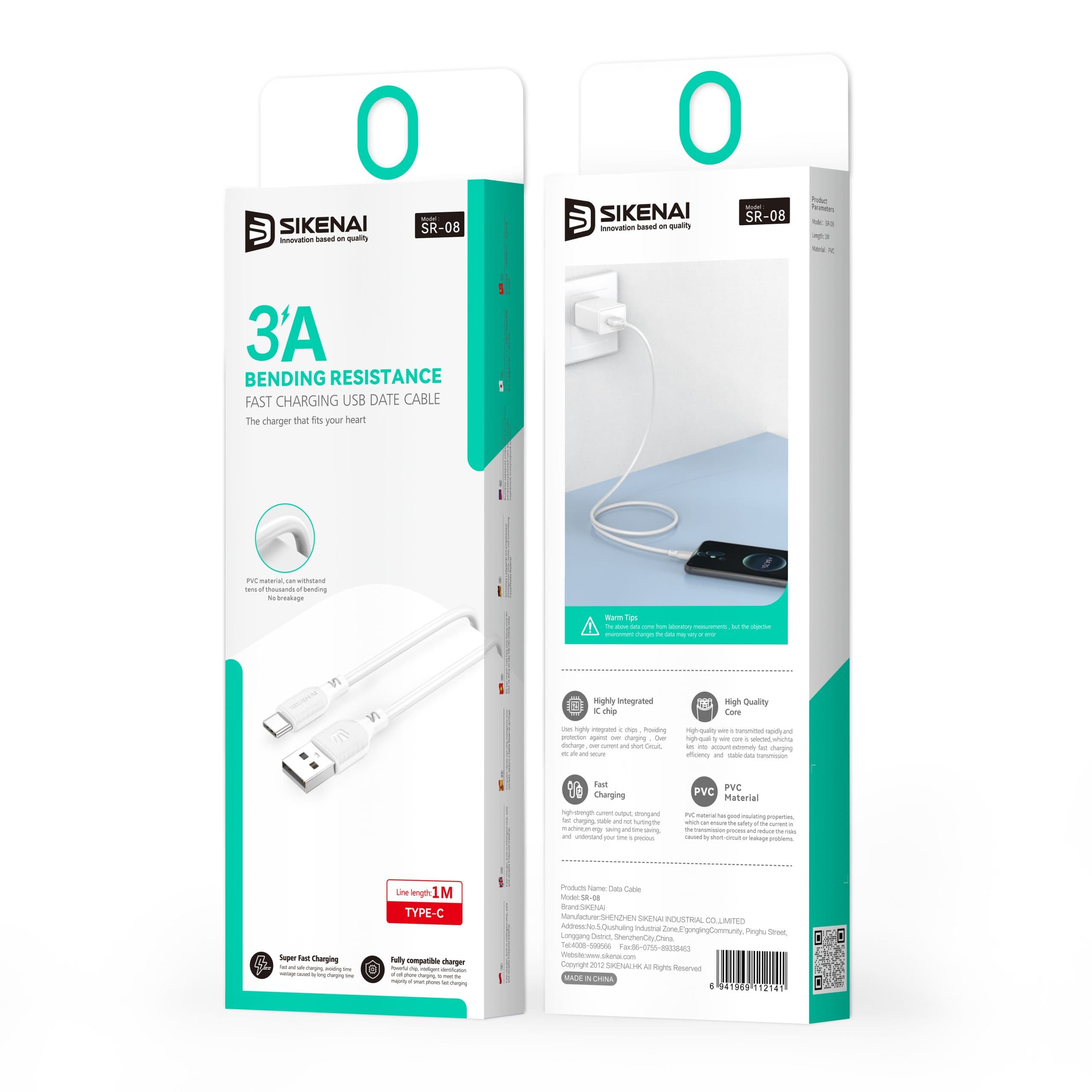 کابل تایپ سی SIKENAI SR08 — تصویر ۲