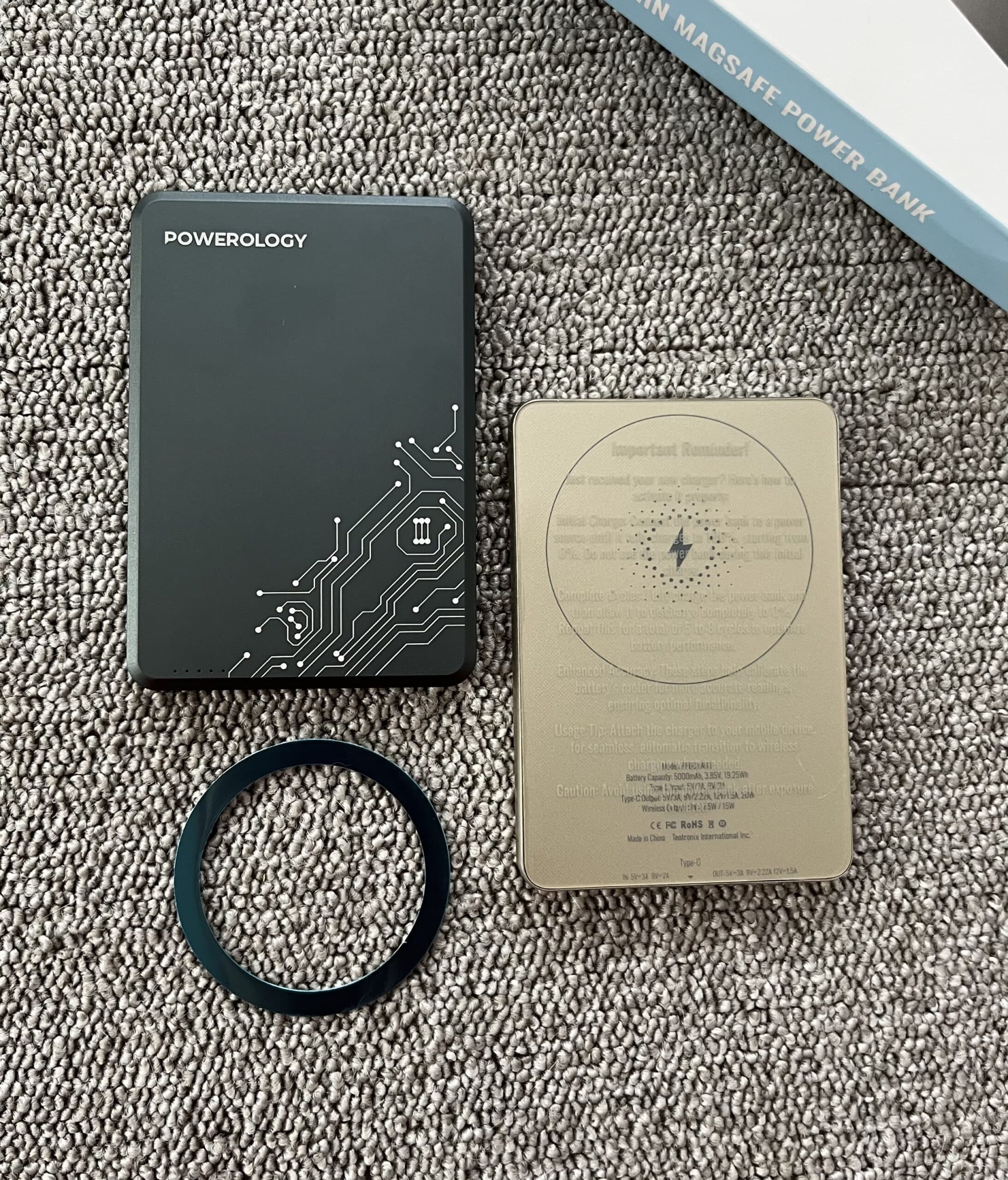 پاوربانک مگ سیف PPBCHA63 پاورلوژی 5 هزار powerbank Ultra-thin 5000 — تصویر ۳
