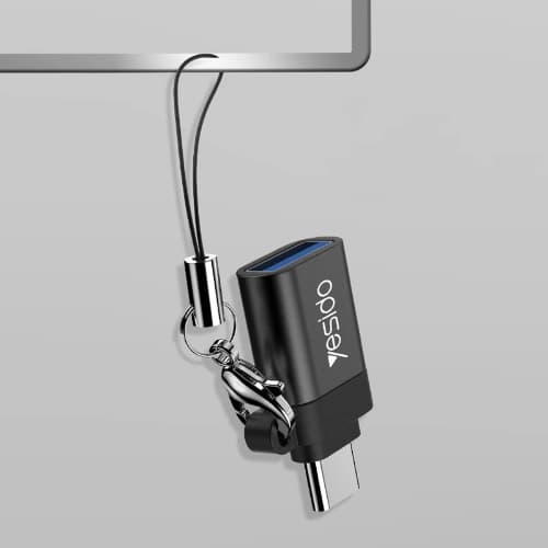 تبدیل یک USB مادگی به TYPE C نری مدل yesido OTG GS06 — تصویر ۳
