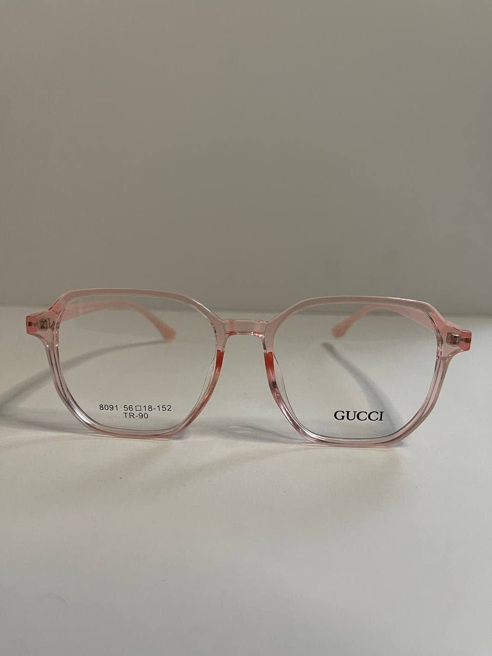 عینک طبی یونیسکس گوچی Geometric Clear — تصویر ۳